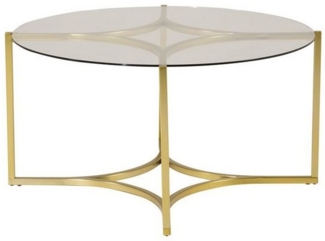 ebuy24 Couchtisch Kivik Couchtisch Ø90 cm Glas rauchfarben. (1-St)
