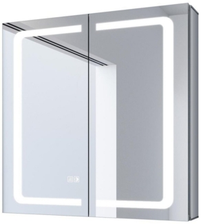 SONNI Spiegelschrank spiegelschrank bad mit beleuchtung 65 breit, Badezimmer, Aluminum Beschlagfrei mit Touchschalter