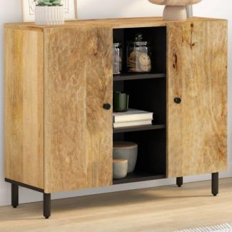 vidaXL Beistellschrank 90x33x75 cm Massivholz Mango 356919
