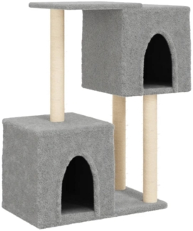 vidaXL Kratzbaum mit Sisal-Kratzsäulen Hellgrau 86 cm 172101