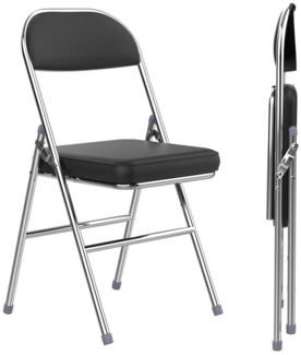 JEOBEST Klappstuhl Gartenstuhl Klappbar, Wasserdicht Campingstuhl, Klappstuhl gepolstert mit Metallrahmen & Kunstleder