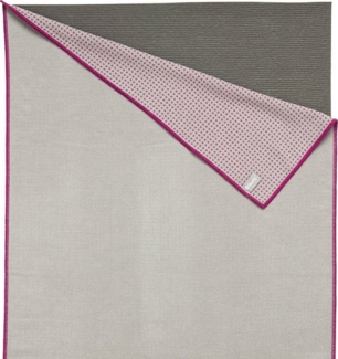 bodhi Sporthandtuch Yogatuch GRIP ² - Zweifarbig grau/aubergine