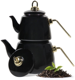 HOMELUX Teekanne Induktionsgeeignet, Wasserkessel, Turkische Teekocher 2L+1L, (4-tlg, Induktion), Für alle Herdarten geeignet