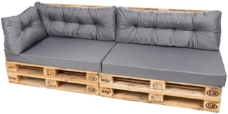 TexDeko Palettenkissen Set Modell: Comfort 5-TLG, Palettenkissen Set wasserabweisend, Premium Qualität, pflegeleicht