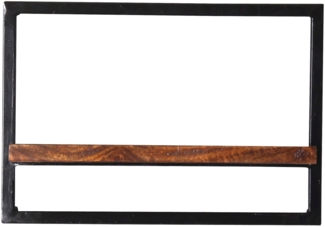 Wandregal Panama Mangoholz Metall Wandboard Ablage Regal Hängeregal Bücherregal