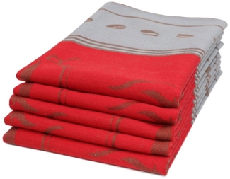 ZOLLNER Geschirrtuch, (Spar-Set, 5-tlg), 50 x 70 cm, 100% Baumwolle, vom Hotelwäschespezialisten