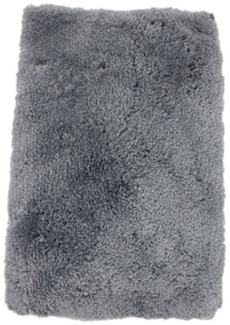 Badvorleger 60 x 40 cm » Badezimmer Teppich Vorleger extra weich » dicke Badematte 1300 g/m² » flauschiger Badeteppich - Grau