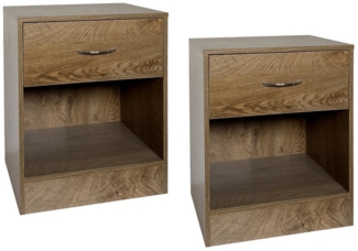 HTI-Living Nachtkommode Nachtschrank 2er-Set Thekla 4050 (Set, 2 St, 2 Nachtkommoden), Nachttisch Nachtkommode