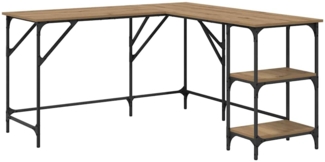 vidaXL Schreibtisch Artisan-Eiche 139 x 139 x 75 cm Holzwerkstoff 882866