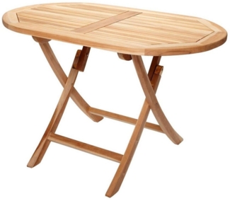 Outdoor Klapptisch BUTTERFLY, Braun, Teakholz massiv, Klappbar