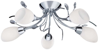 Deckenleuchte, Chrom, Kristall, 60 cm, GARDENIA