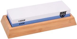 Wetzstein SHARPHOME Körnung 400/1000 mit Bambus-Halter