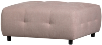 Hocker Louis aus Flachgewebe, Rosa