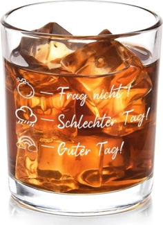 Personalisiertes Whiskeyglas mit Gravur Lustige Whisky Geschenke für Männer 10oz