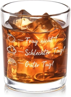 Personalisiertes Whiskeyglas mit Gravur Lustige Whisky Geschenke für Männer 10oz