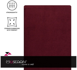 Müskaan Spannbettlaken Spannbetttuch Bettlaken Winter Weich Warm Leintuch 80% Baumwolle, Frottee, Gummizug: Rundumgummizug, Matratzen Bezug bis 22cm Matratzenhöhe Kuschelig Flauschig