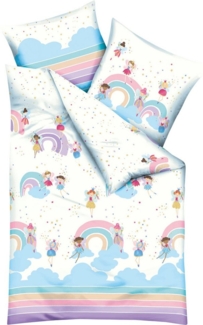 Kaeppel Kinderbettwäsche Rainbow Fairies, Renforcé, 2 teilig, Mit Feen