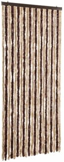 vidaXL Insektenschutz-Vorhang Beige und Hellbraun 90x220 cm Chenille 240571