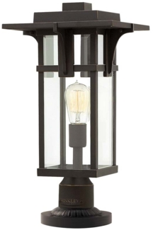 Außenleuchte, Sockelleuchte, H 49 cm, Bronze