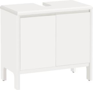 OTTO products Waschbeckenunterschrank Jorrick Breite 60 cm, Kiefer mit Bio Öl/Wachs behandelt, Siphonausschnitt