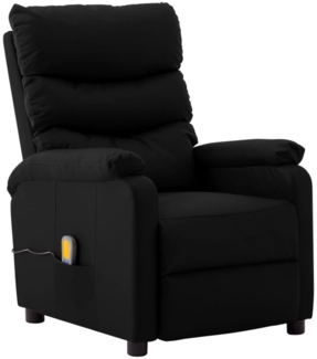 vidaXL Massagesessel Schwarz Kunstleder, Ausstattung: ohne 5V-Adapter [289689]