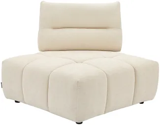 Vente-unique - APOLIU Sessel Stoff Beige - B 113 cm x H 93 cm x L 113 cm