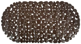 MSV Duschmatte KIESELSTEIN, mit Saugnäpfen, rutschfest, pflegeleicht, PVC, Dusch- und Wanneneinlage, PVC, attraktive Kieselstein-Optik, in vielen bunten Farben erhältlich