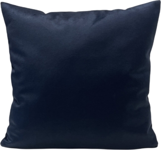 RoKo-Textilien Kissenbezug Kissenbezug »Kissenhülle 100% Polyester Samt Velvet Dunkelblau, mit Reißverschluss