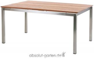 Tisch San Marino 158 cm (Recycled Teak Edelstahl)