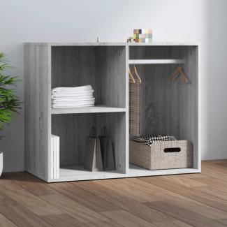 Kleiderschrank, Holzwerkstoff, grau/Sonoma, 80 x 40 x 65 cm