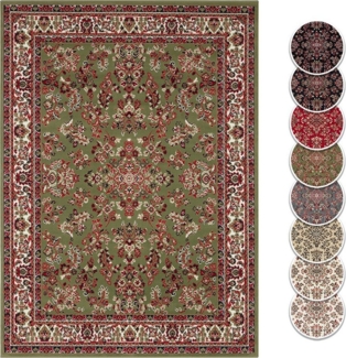 Teppich Boss Teppich Kurzflor Orient Teppich Zabul grün, rechteckig, Höhe: 8 mm