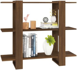 vidaXL Bücherregal/Raumteiler Braun Eichen-Optik 100x30x87 cm 813568