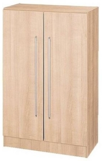 Hammerbacher Büroschrank Aktenschrank Modell 7550 mit Flügeltüren 3/3 = Ahorn/Ahorn-RE = Relinggriff Kunststoff