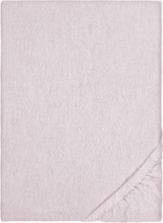biberna Melange-Flanell Spannbetttuch 0841380 MELANGE UNI, rose, 1x 90x190 cm - 100x200 cm