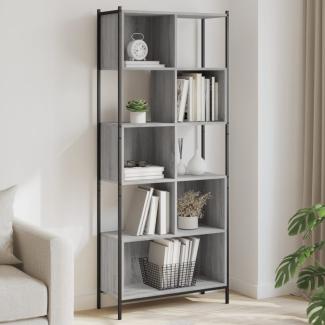 vidaXL Bücherregal Grau Sonoma 72x28x172 cm Holzwerkstoff 3213655