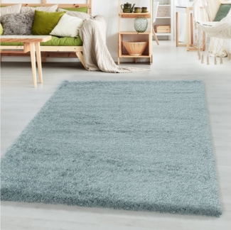 SIMPEX24 Teppich Unicolor - Einfarbig, Läufer, Höhe: 30 mm, Teppich Wohnzimmer Einfarbig Shaggy Verschidene Farben und Größen