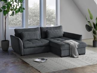 Beautysofa Ecksofa Caro, Lieferung beinhaltet die Einbringung in die Wohnung, 240 cm Corner Sofa, stilvoll Wohnzimmerecke, mit Relaxfunktion, mit Bettkasten, inklusive Federkern