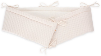 FabiMax Bettnestchen Musselin + Waffel-Piqué 2 in 1 Nestchen für Beistellbett Boxspring, 2in1 Wendedesign, 100% Baumwolle, Made in EU