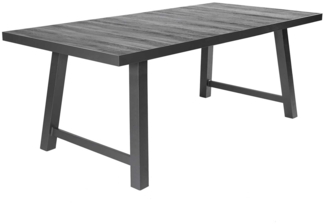 Gartentisch Keramo Grau , Keramik , Grau , 200 x 74 x 100 cm