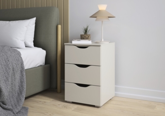 rauch Frieda, Nachttisch, 3 Schubladen, Farbe Beige, BxHxT 40x61x42cm