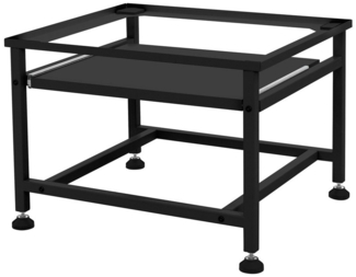 ML-DESIGN Waschmaschinenuntergestell Waschmaschinenzubehör Untergestell Unterbausockel Podest für Trockner, Waschmaschinen Unterbau ausziehbare Ablage 62,5x53,5x45cm Stahl