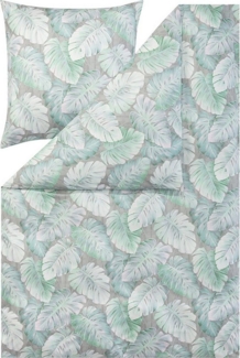 Estella Interlock Jersey Bettwäsche Rabea 6301-545 Tropenblatt 135x200