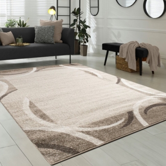 Paco Home Teppich Sinai 059, rechteckig, Höhe: 13 mm, Kurzflor, modernes Design, mit Bordüre, Kundenliebling