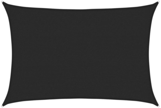 vidaXL Sonnensegel 160 g/m² Schwarz 2,5x3,5 m HDPE 311728