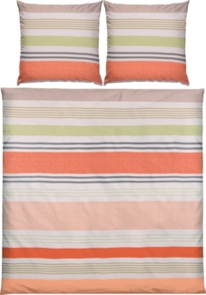 REDBEST Bettwäsche Bettwäsche, Mako-Satin, Satin Streifen