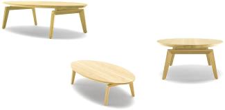 Couchtisch ROLF BENZ 977 Eiche massiv natur