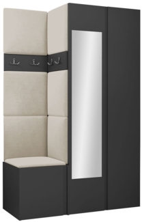 Garderoben-Set Monati XXVI (Farbe: Graphit, Manila 02)