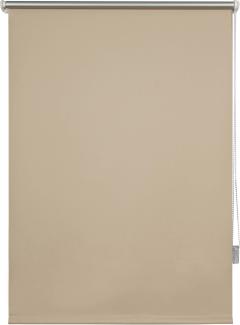 ondeco Thermo-Rollo ohne Bohren, Verdunkelung für Fenster und Türen, Sonnenschutz Fenster innen, Sichtschutz Seitenzugrollo lichtundurchlässig - 100x160 cm - Beige