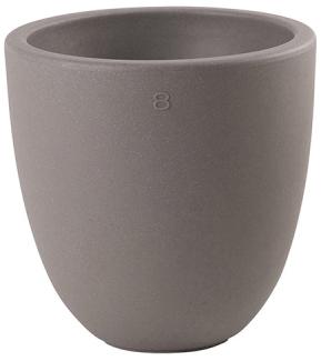 Blumentopf LED Shining Curvy Pot (taupe S E27)