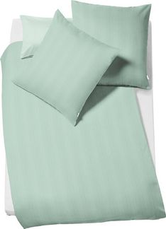 fleuresse Bettwäsche Jade, Mako-Damast, 2 teilig, mit dezentem Muster